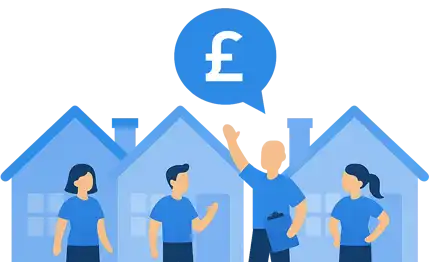 Customer Window Cleaning Referral Image Illustration