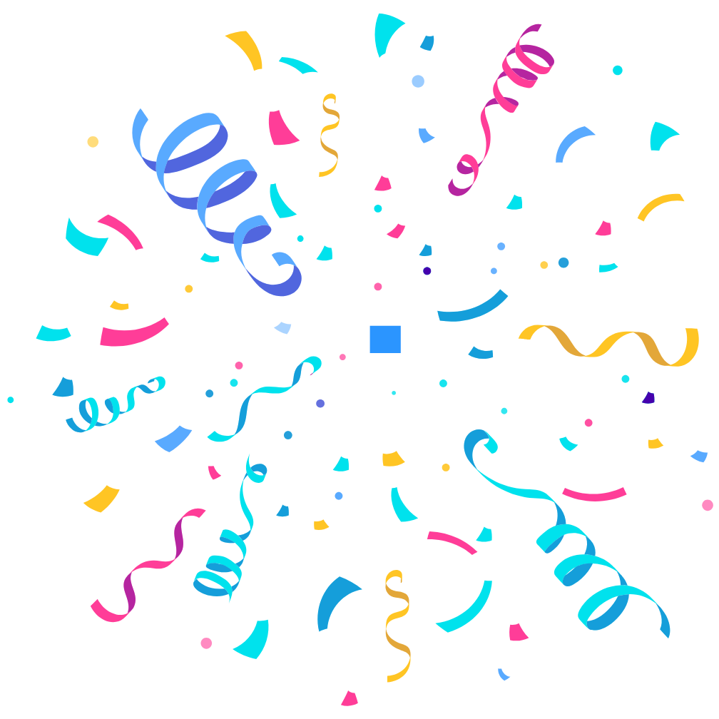 Confetti Background Image For Popup